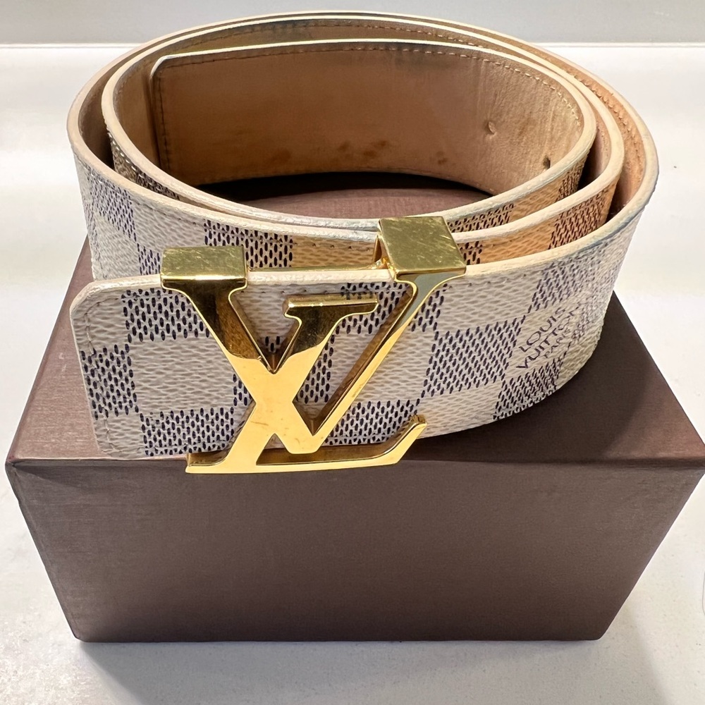 Authentic Damier Louis Vuitton belt